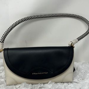 Stella McCartney Two Tone Shoulder Bag Women’s Small Fold over braided handle